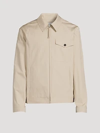 Tailored Cotton Zip Jacket
