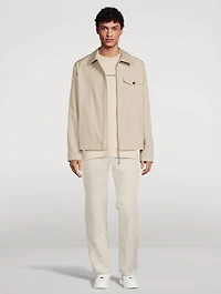 Tailored Cotton Zip Jacket