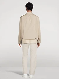 Tailored Cotton Zip Jacket