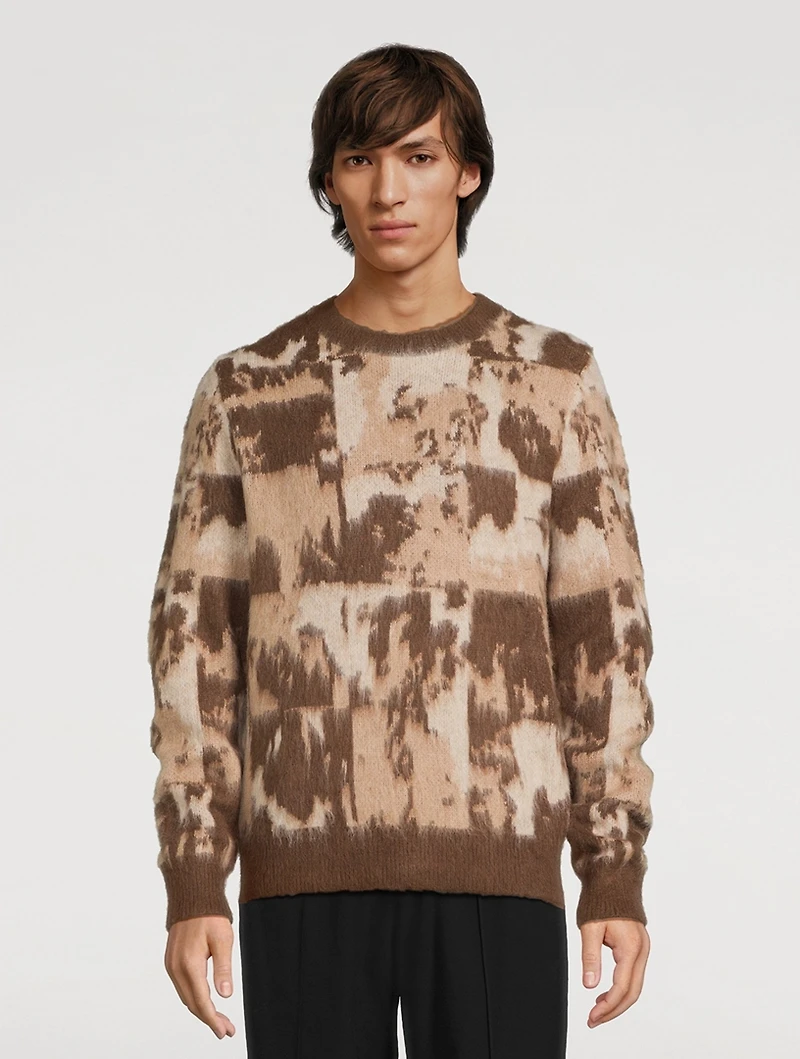 Jacquard Crewneck Sweater