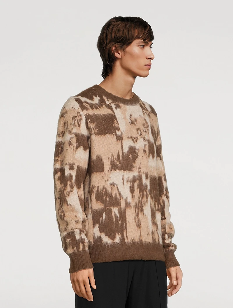 Jacquard Crewneck Sweater
