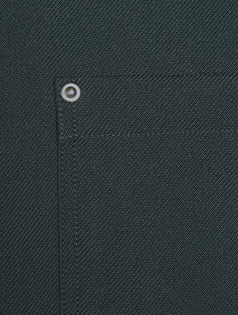 Wool Gabardine Shirt Jacket
