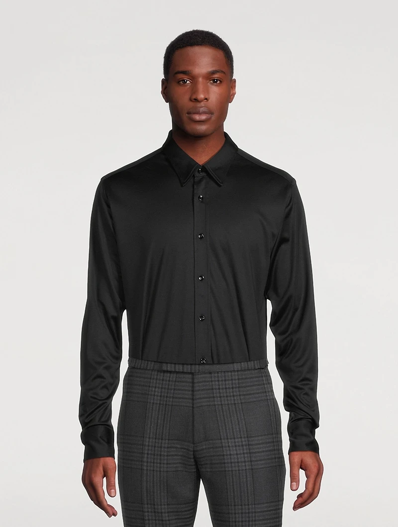 Silk Long-Sleeve Shirt