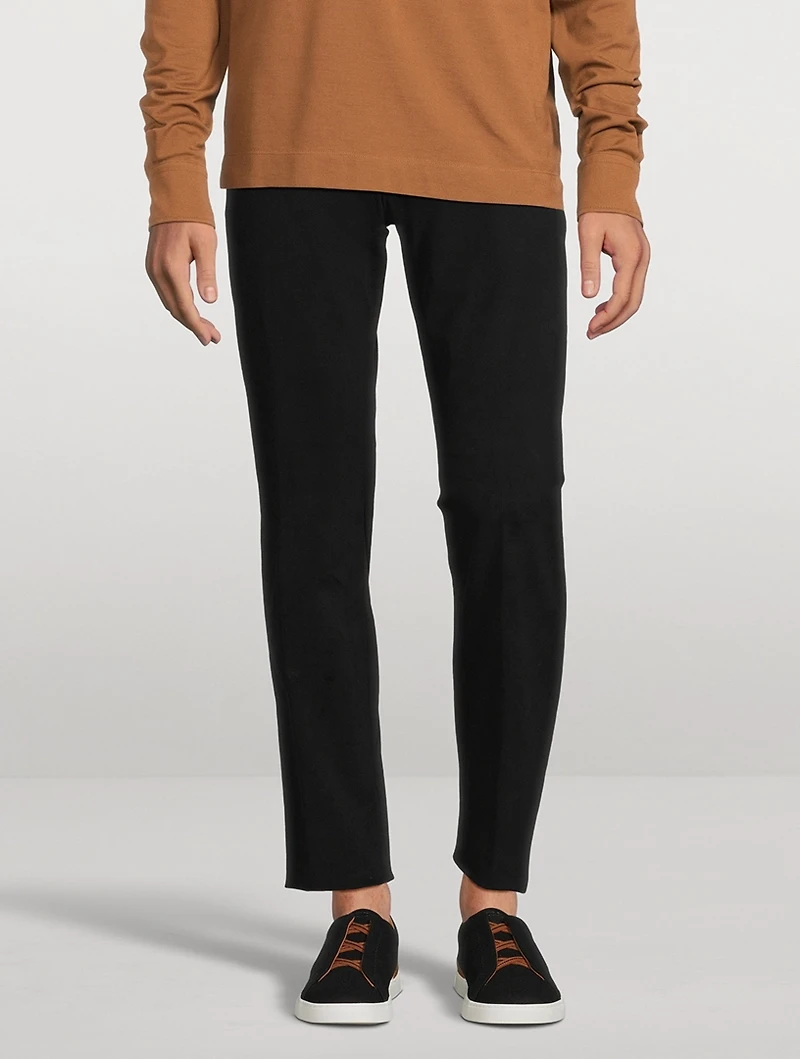 Stretch Cotton Pants