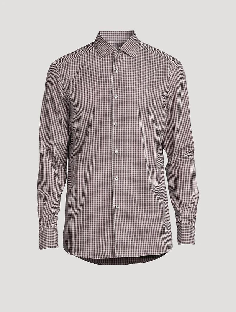 Cotton Shirt Check Print