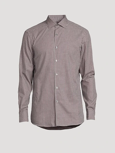 Cotton Shirt Check Print