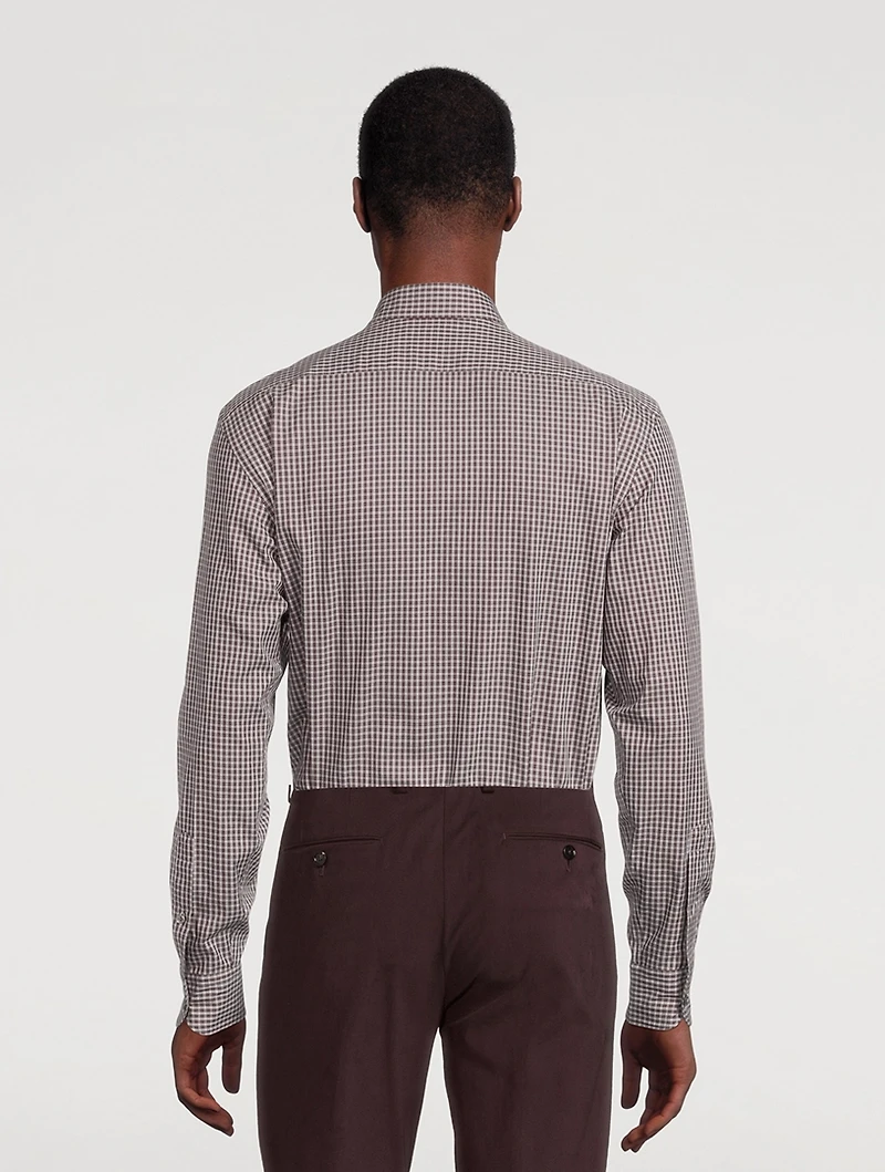 Cotton Shirt Check Print