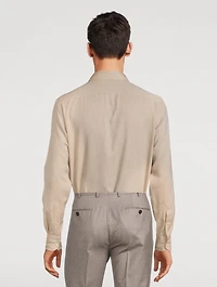 Cotton-Cashmere Dress Shirt
