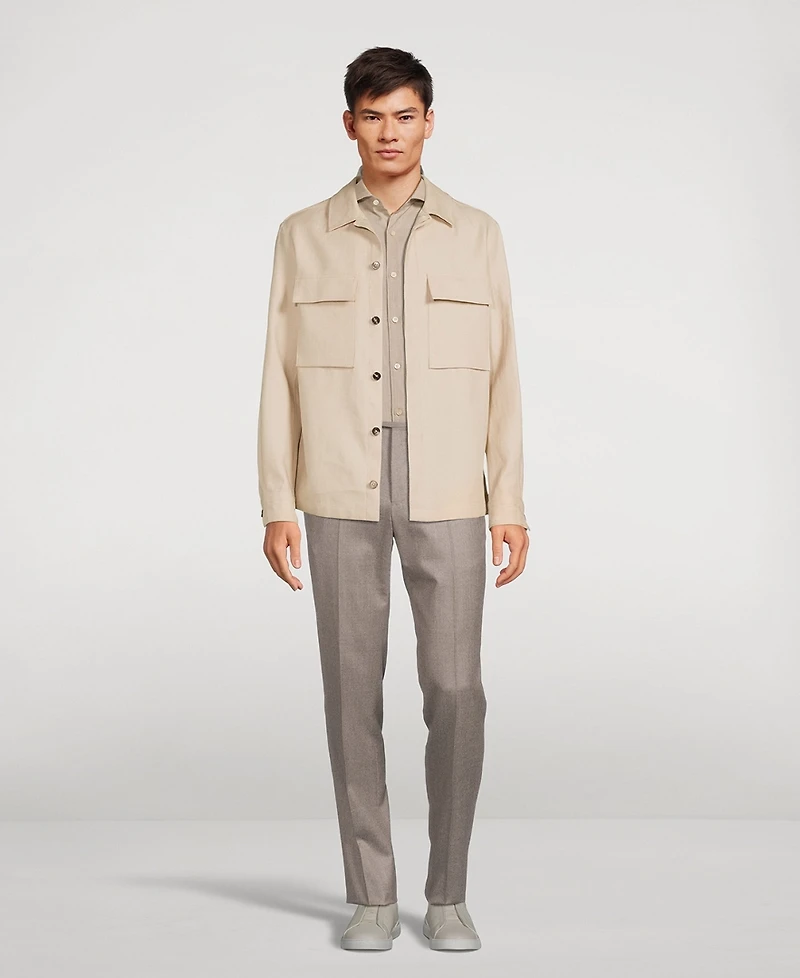 Cotton-Cashmere Dress Shirt