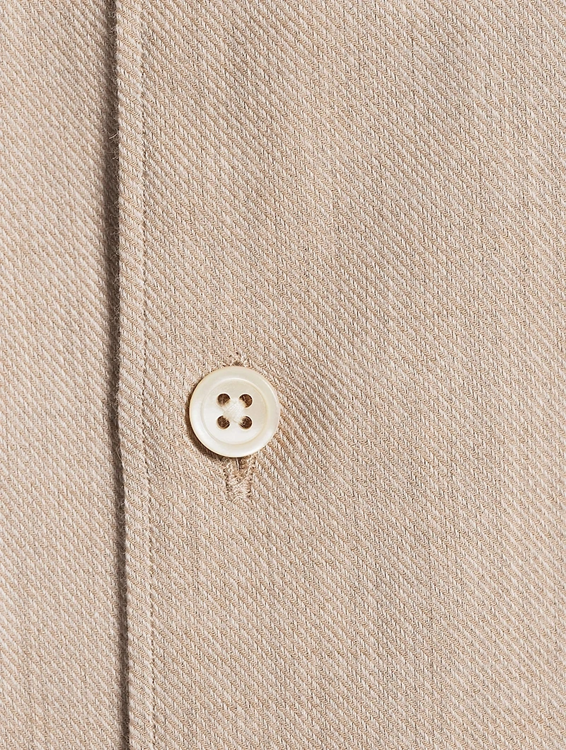 Cotton-Cashmere Dress Shirt
