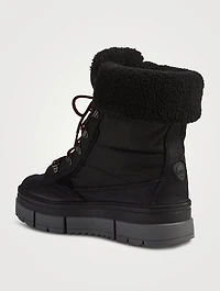 Henta Faux Fur-Trimmed Nylon Boots
