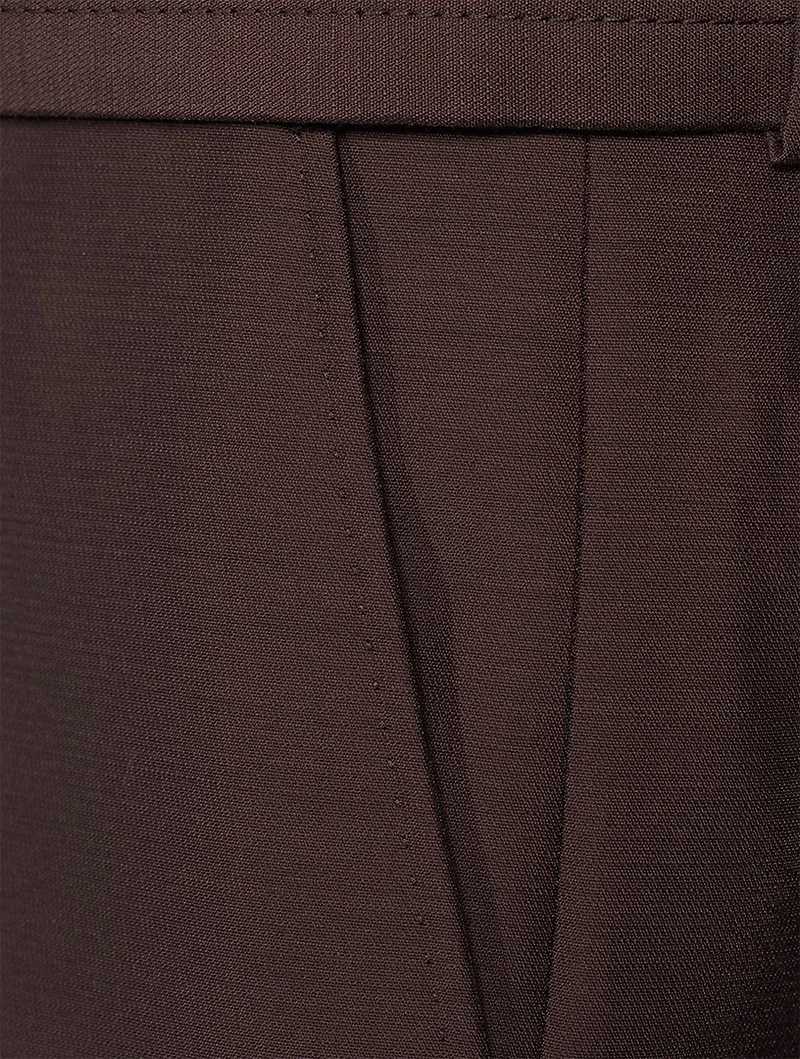 Wool And Nylon Straight-Leg Pants