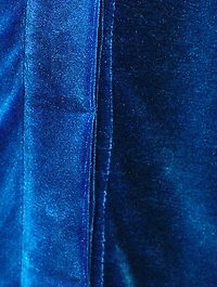 Ice-Dyed Velvet Shirt Dress