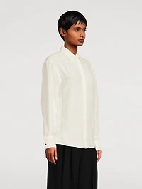 Crushed Matte Satin Shirt