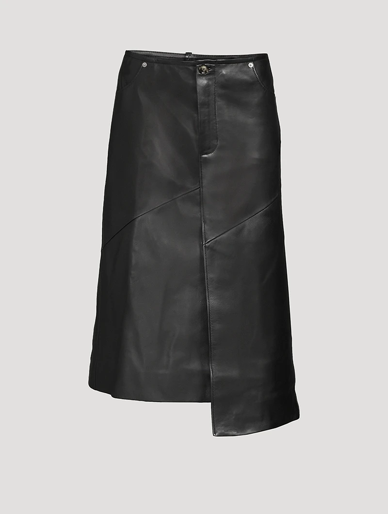 Leather Midi Skirt