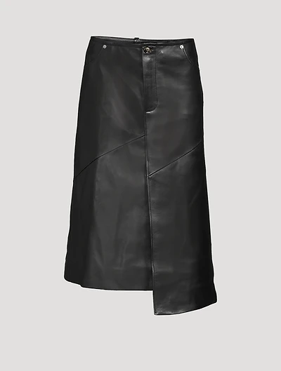 Leather Midi Skirt