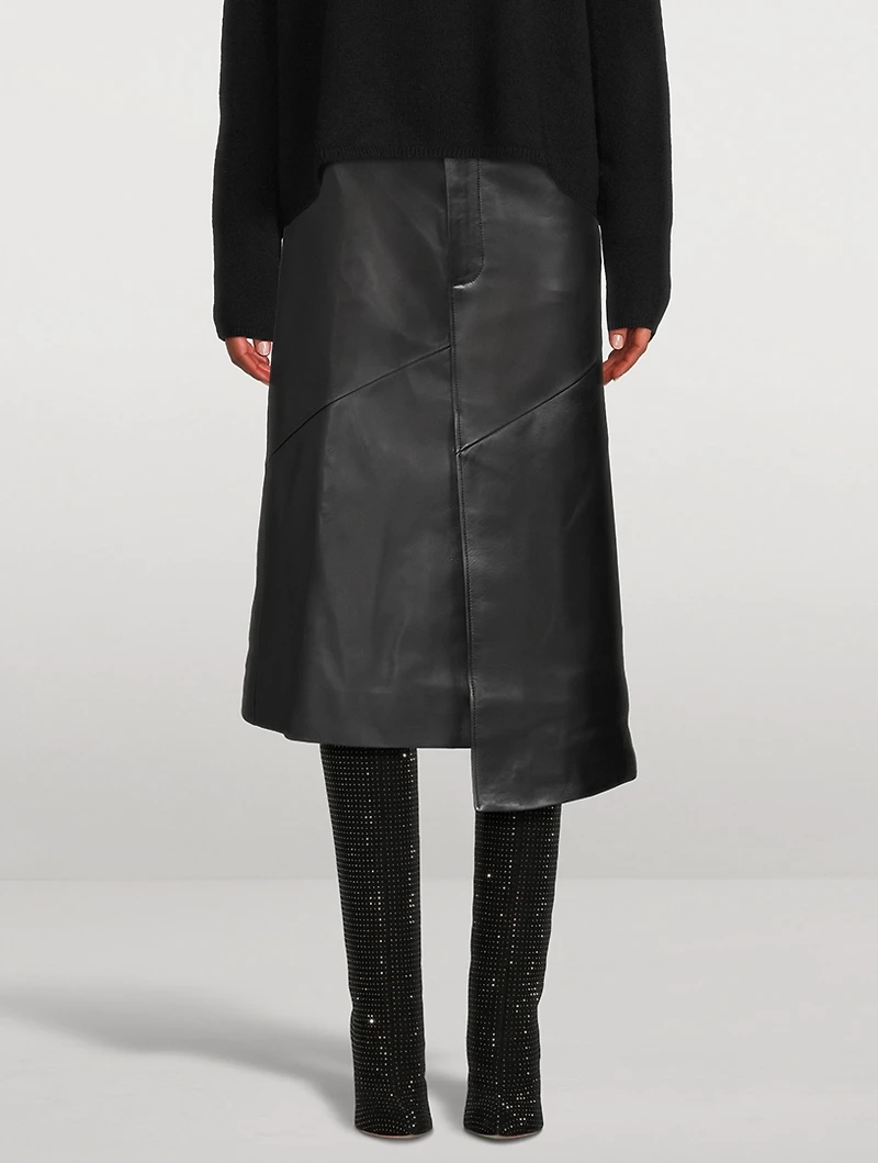 Leather Midi Skirt