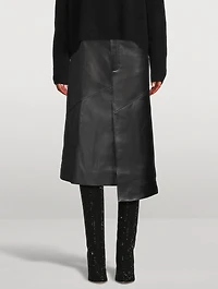Leather Midi Skirt
