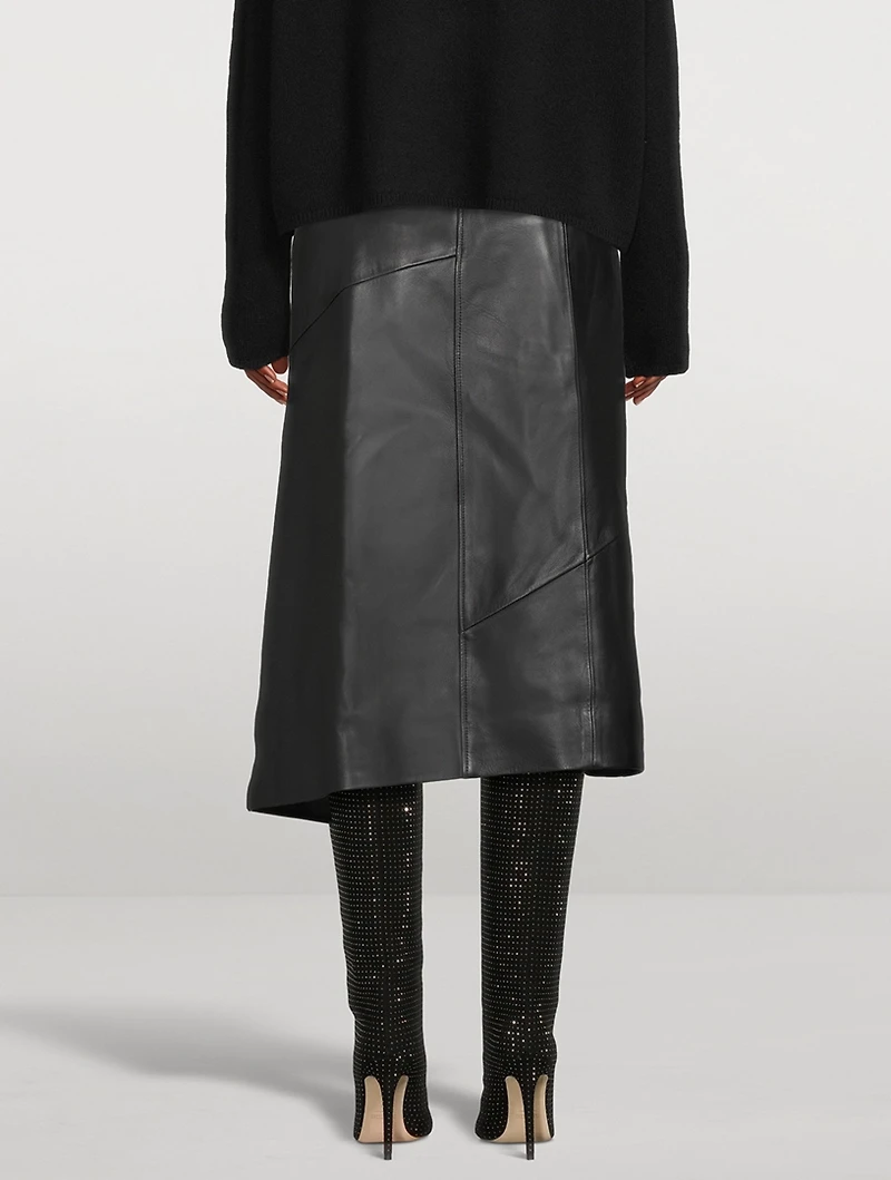 Leather Midi Skirt