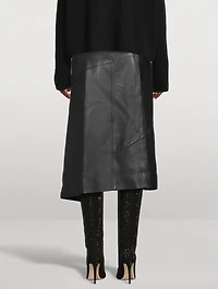 Leather Midi Skirt
