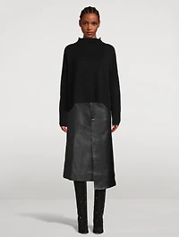 Leather Midi Skirt