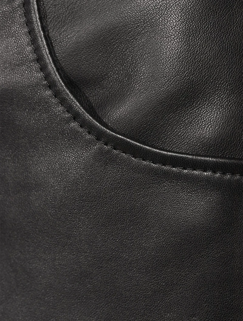 Leather Midi Skirt