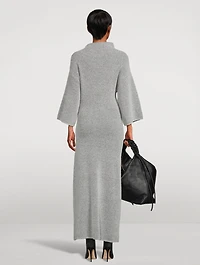 Funnelneck Midi Dress
