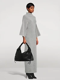 Funnelneck Midi Dress