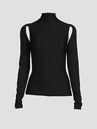 The Marlowe Cut-Out Wool Turtleneck