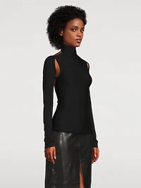 The Marlowe Cut-Out Wool Turtleneck