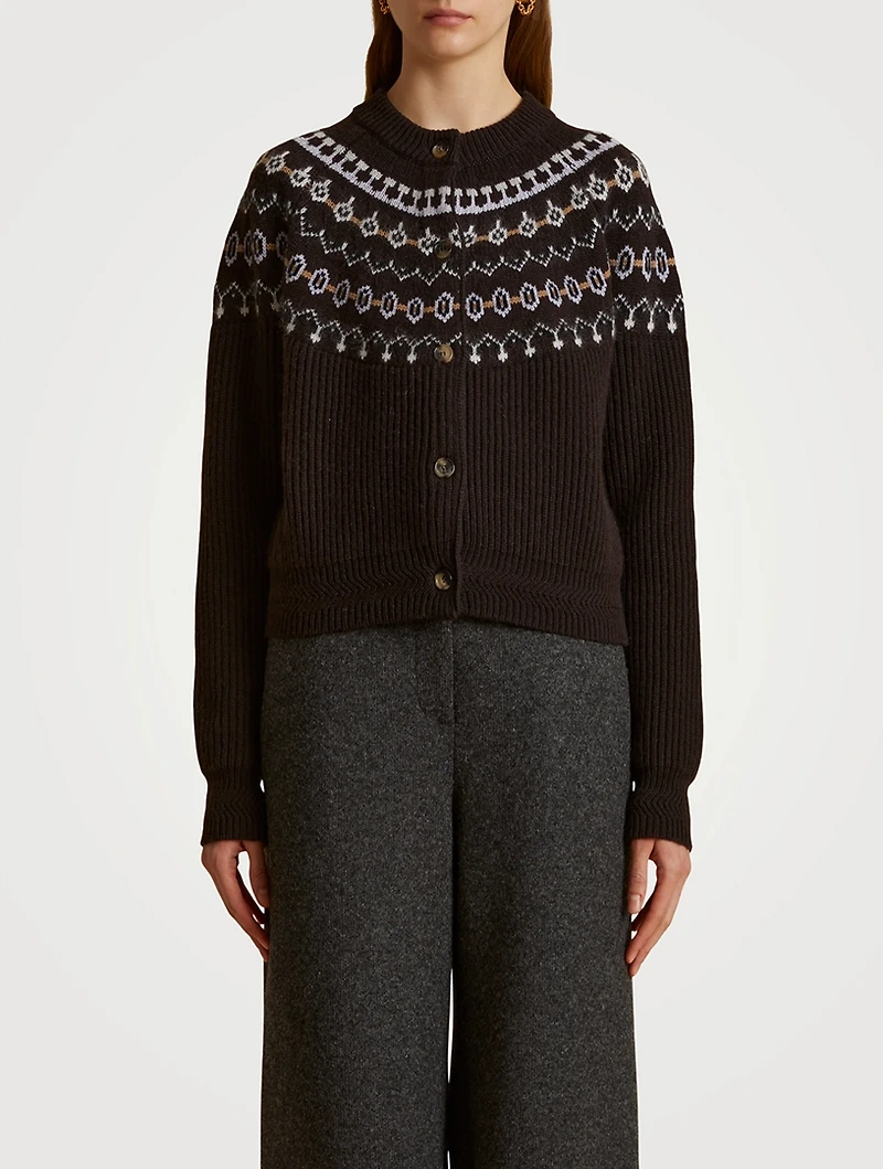 The Michaela Fair Isle Cardigan