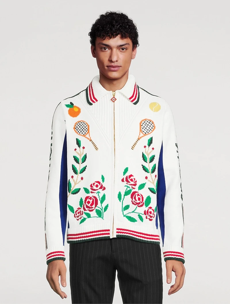 Laurel Intarsia Knit Jacket