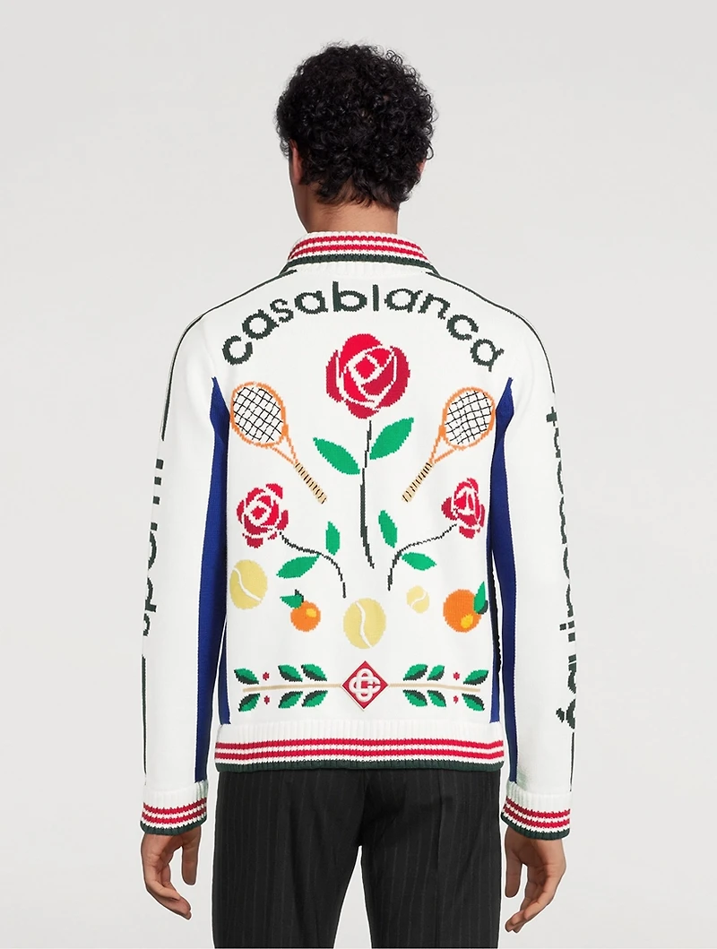 Laurel Intarsia Knit Jacket