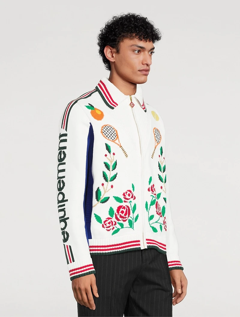 Laurel Intarsia Knit Jacket