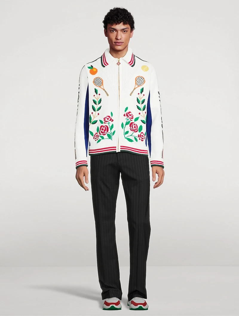 Laurel Intarsia Knit Jacket