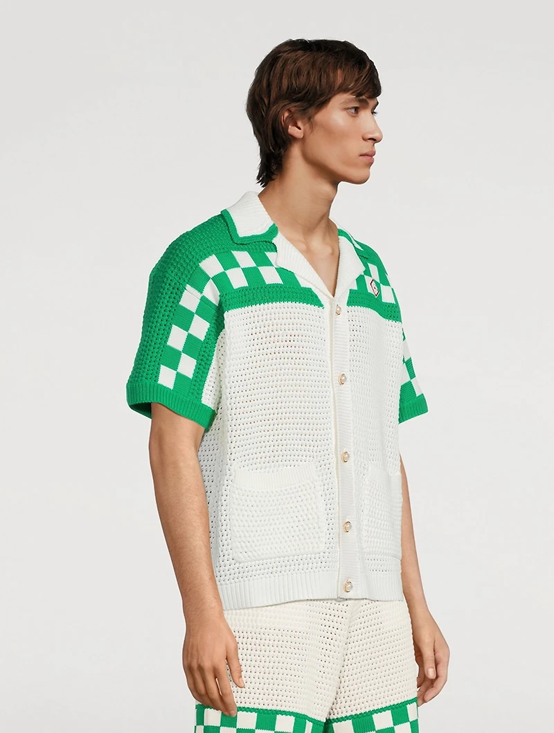 Knitted Crochet Shirt