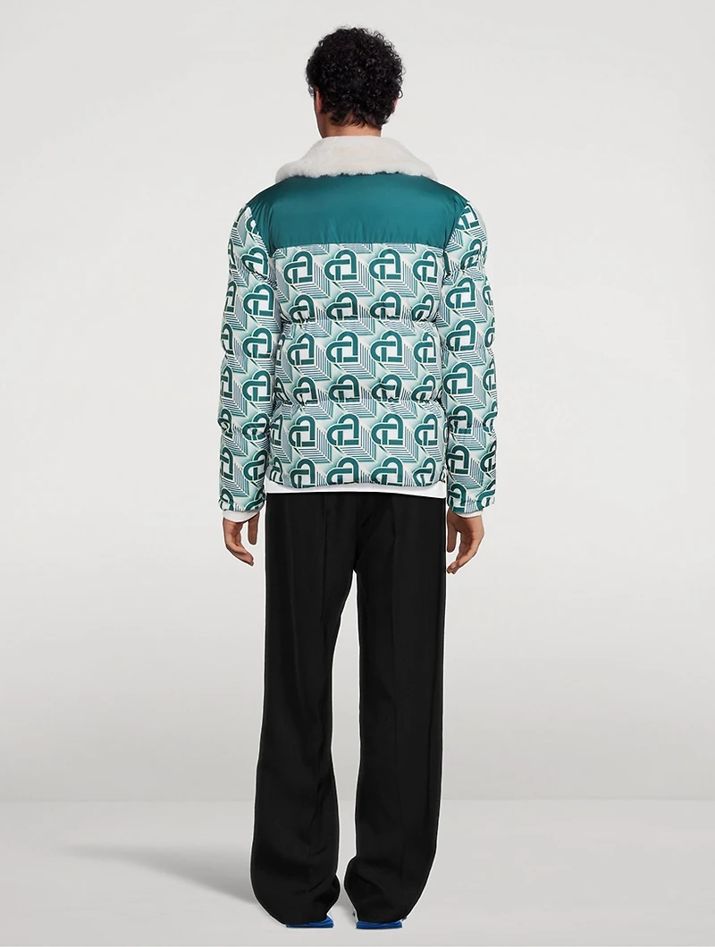 Heart Monogram Puffer Jacket