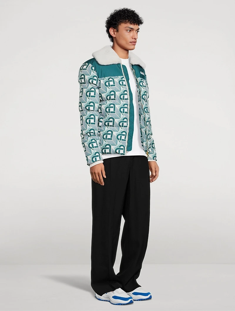 Heart Monogram Puffer Jacket