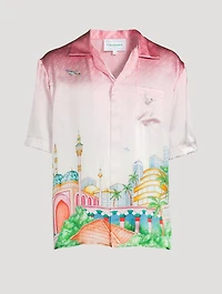 Morning City View Silk Shirt