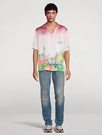 Morning City View Silk Shirt