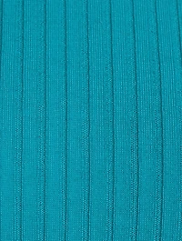Wool Mockneck Short-Sleeve Sweater
