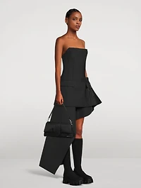 Draped Suiting Mini Dress