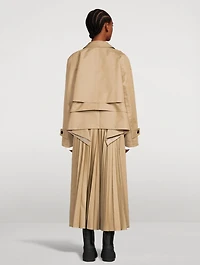 Cotton Gabardine Cropped Jacket