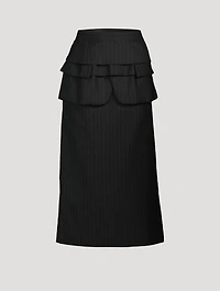 Wool Midi Skirt
