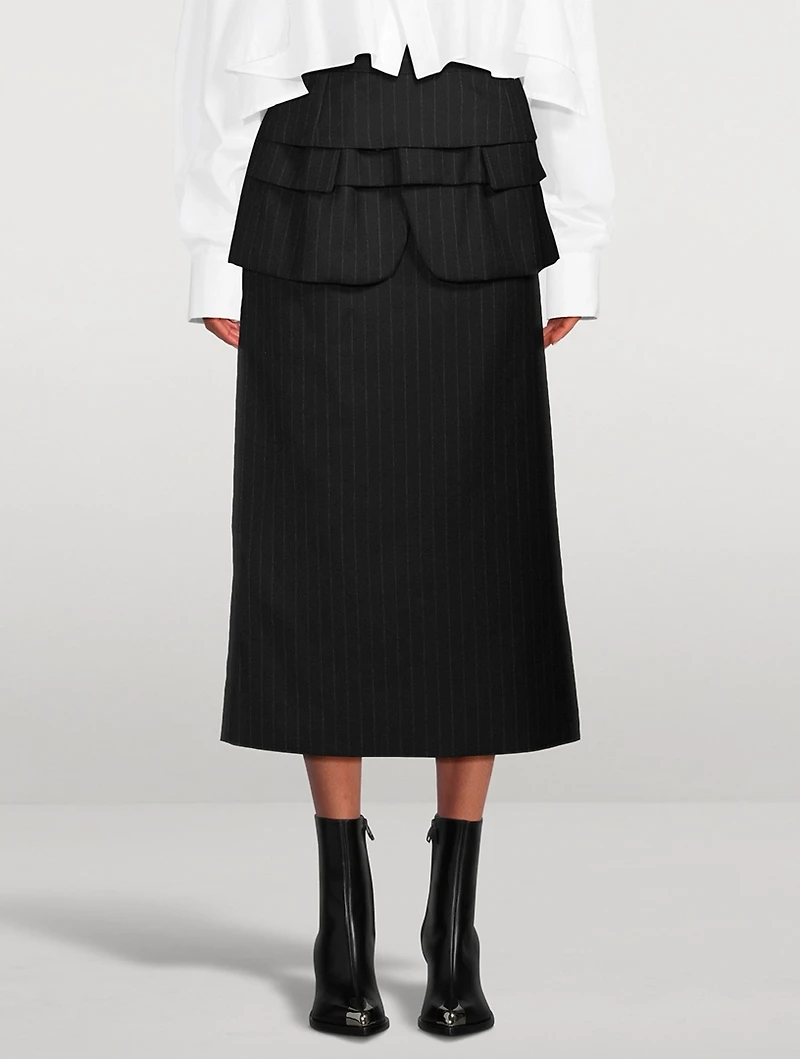 Wool Midi Skirt