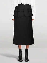 Wool Midi Skirt