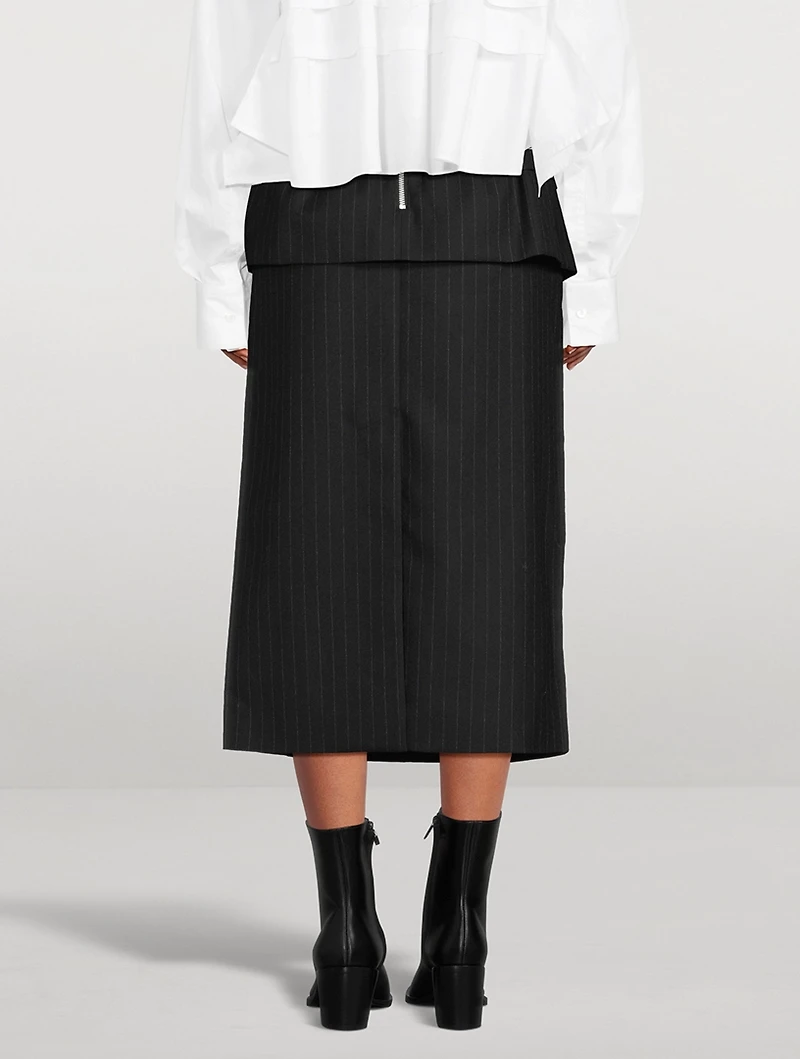 Wool Midi Skirt