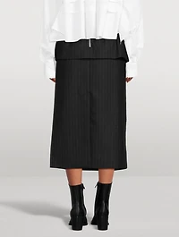 Wool Midi Skirt