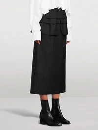 Wool Midi Skirt