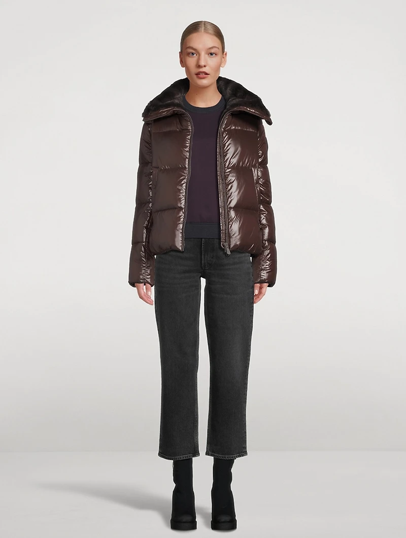 Moma Faux Fur-Lined Puffer Jacket